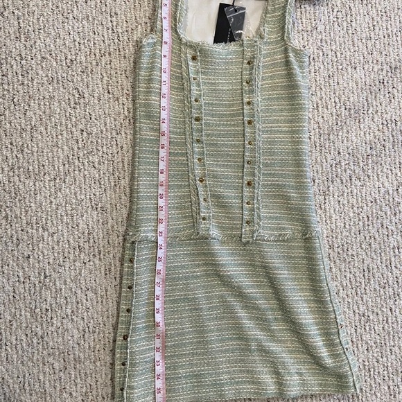 Zara MULTICOLORED TWEED DRESS WITH BUTTONS SIZE XS - Picture 7 of 8